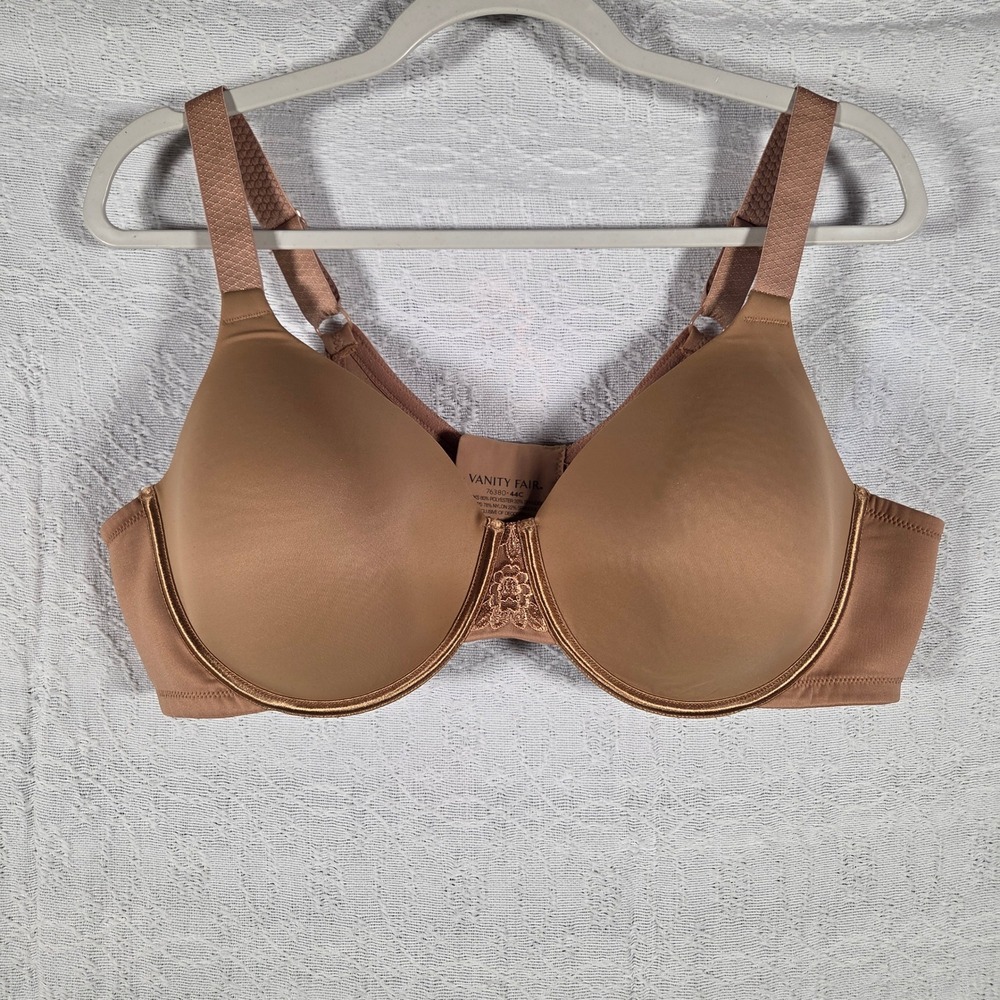Vanity Fair Beauty Back Full Figure Underwire Bra 76380 Tan Nude 44C Womens